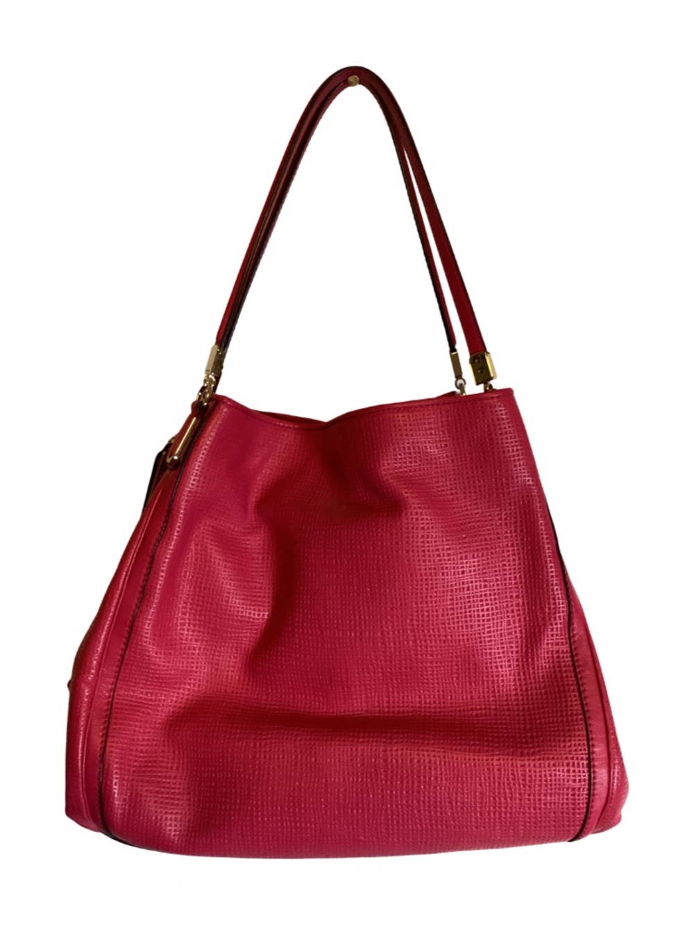 Coach Serial Number 30089 Serrano leather tote with goldtone accent